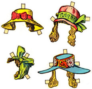 Paper Dolls A Collectable Classic Vintage Toy: Vintage hats