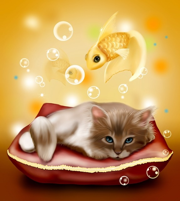Webkinz Plush Pet Cats for Kids: fish dream