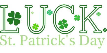 Four Leaf Clover Good Luck Charm: St. Patricks Day