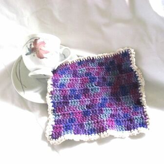 Strong and Durable Crochet Cotton Dishcloth Pattern 